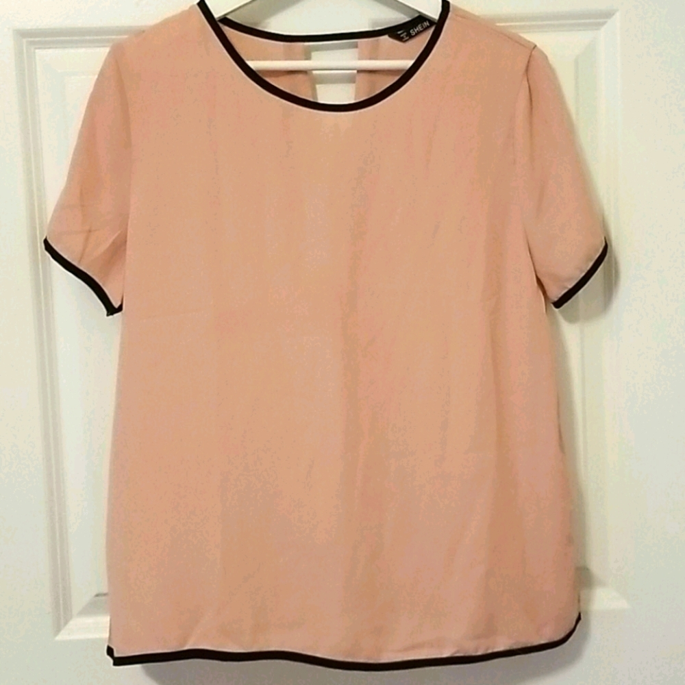 New Pink semi-sheer blouse!
